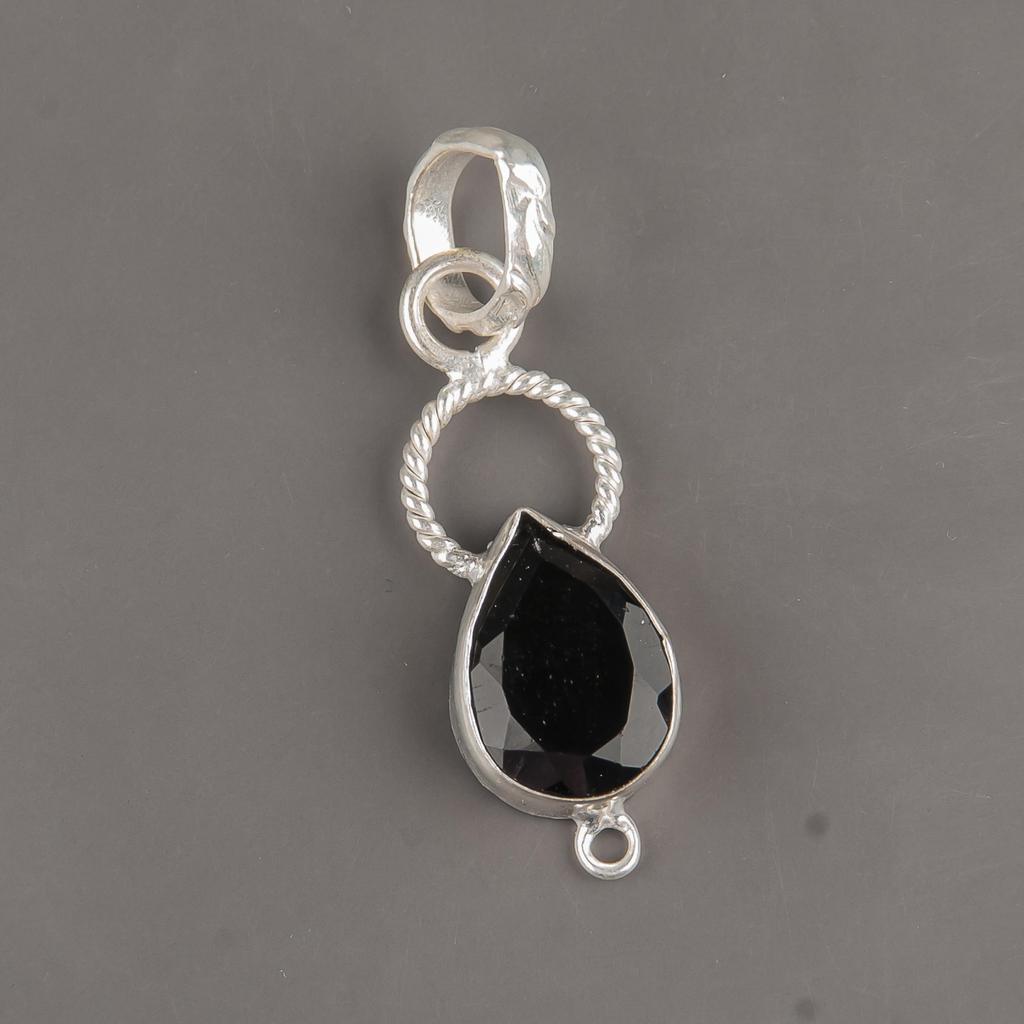 Black Onyx Jewelry, 925 Solid Sterling Silver Pendant Handmade Gemstone Jewelry, Gifts For Wife Brand New Pendant