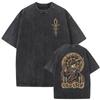 Camisetas Gráficas Lavadas Vintage de Juego Bloodborne Lady Maria para Hombres Mujeres Moda Harajuku Algodón Manga Corta Camiseta Y2k Streetwear