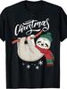 Merry Christmas Slothmas Sloth Lovers Xmas Holiday Gift T-Shirt