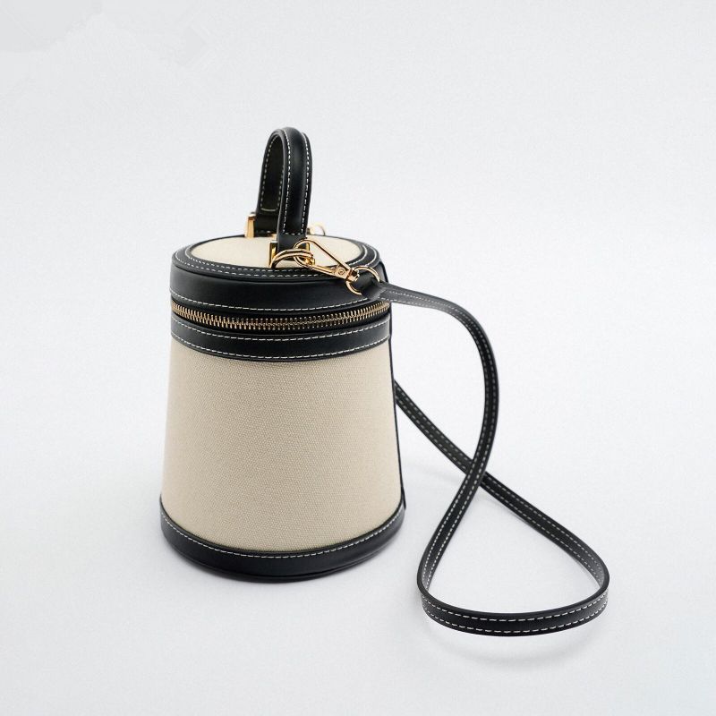 Torebka damska na co dzień Mini torebka na ramię Crossbody Torebka damska na wiosnę i lato Nowy kolor Collision Box Bucket Bag