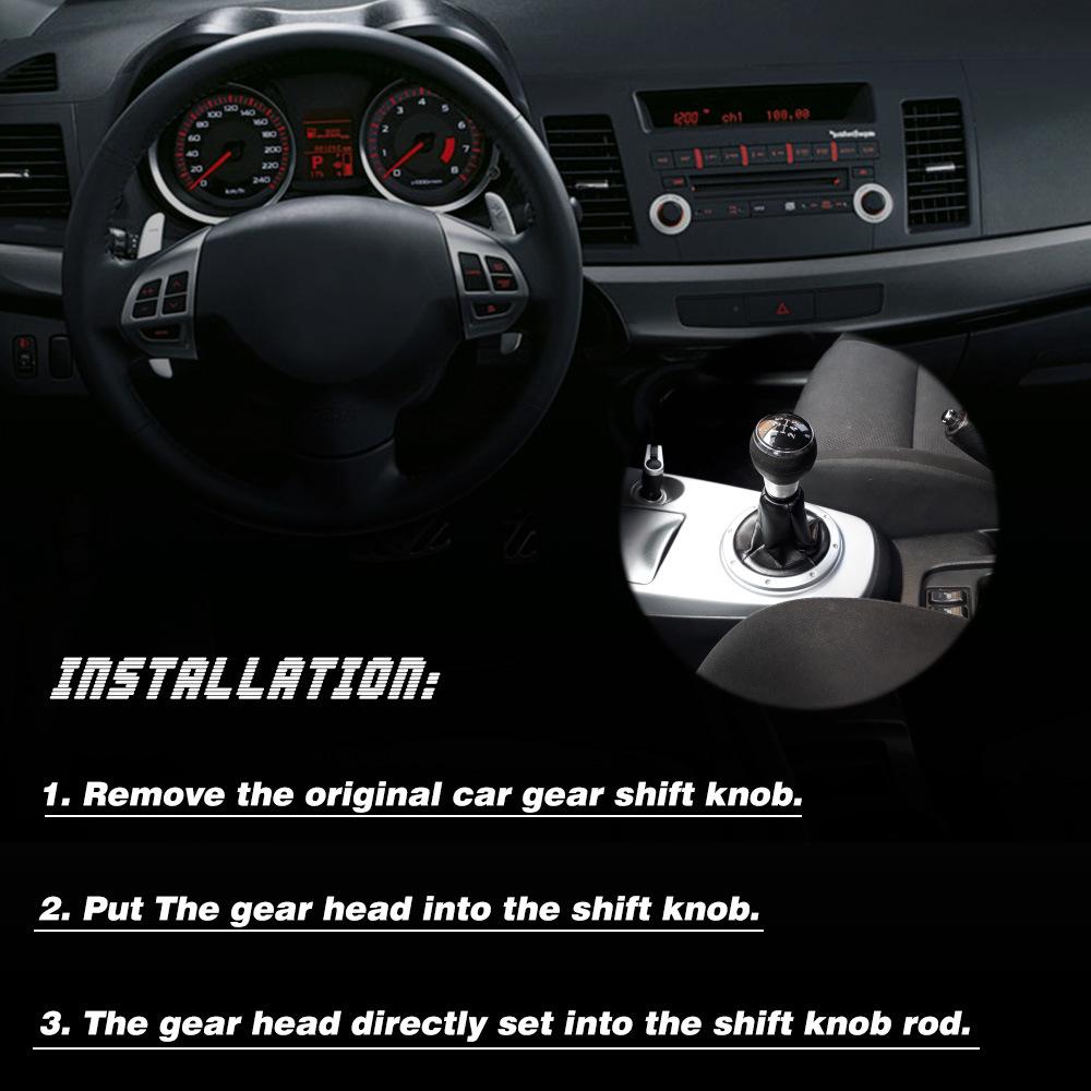 5-Speed Manual Shift Knob for Mitsubishi Lancer EX/EVO/GTS ASX V3/V5/V6