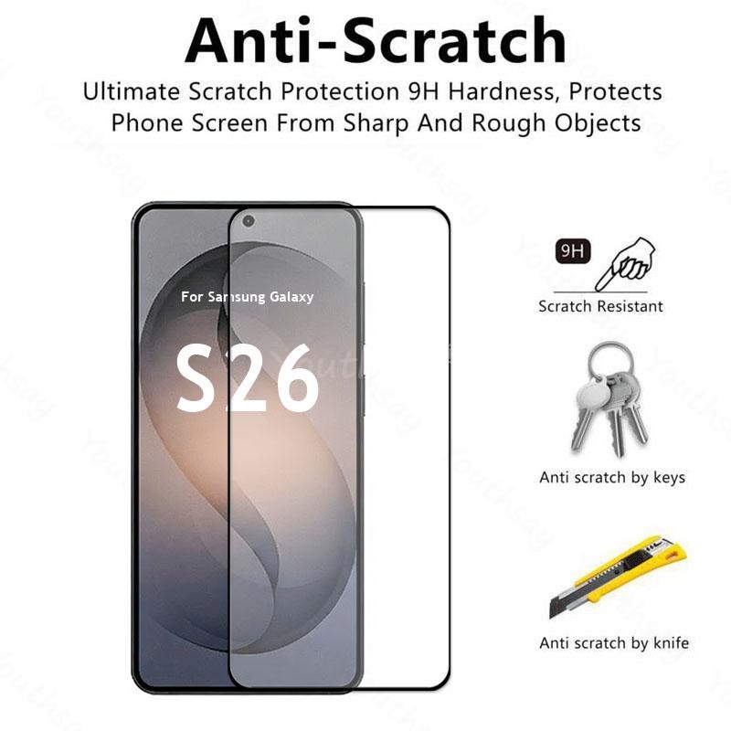 For Samsung Galaxy S26 Glass Screen Protector Film 4 PCS Film Samsung S26 Tempered Glass Galaxy S26 Plus Glass Tempered Film