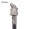 Silver Chicken Rooster Head Animal Fashion Walking Stick Decorative Cospaly Vintage Party Fashionable Walking Cane Crosier 93cm