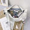 Canvas Bag Dumpling Bag Canvas Bag Shopping Bag Canvas Women's Bag Student Solid Color Shoulder Messenger Bag Canvas Bag