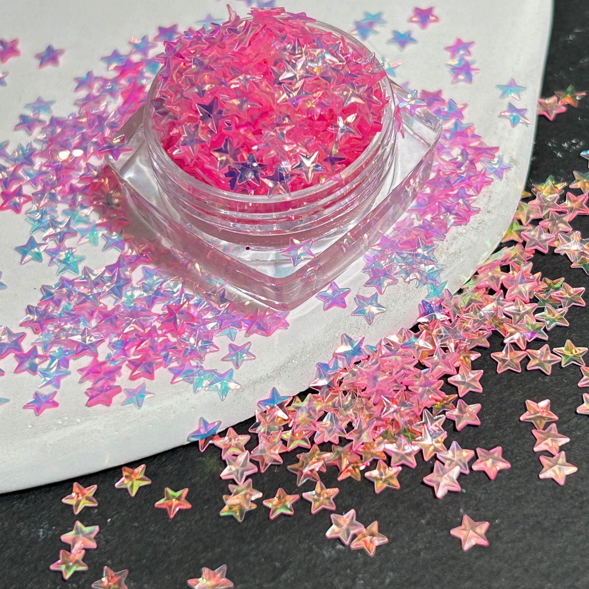 

Голографические пайетки для нейл-арта в форме звезды 50g