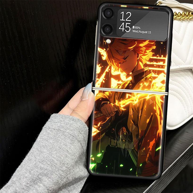 

Agatsuma Zenitsu Demon Slayers Case for Samsung Galaxy Z Flip7 Flip6 Flip5 Flip4 Flip3 5G Hard Phone Shell Z Flip 7 6 5 4 3 Blac Samsung Z Flip 5