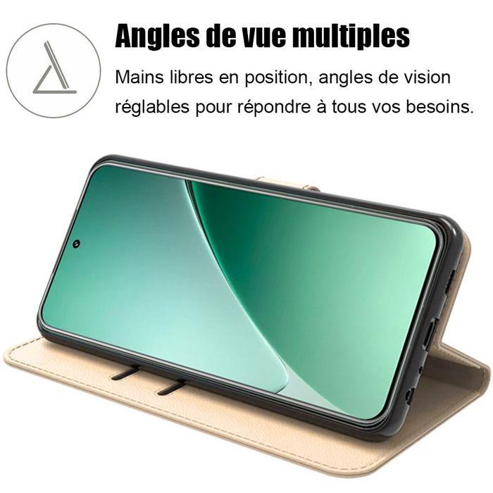 Coque pour Xiaomi 15 Pro, Protection Antichoc Anti-Rayures Cuir Synthétique - Doré