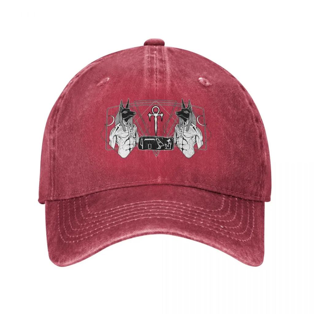 ANUBIS God of Afterlife and Mummification Baseball Cap Luxury Caps Golf Hat Genuine Western Hat Beach Hat Unisexs Luxury Womens