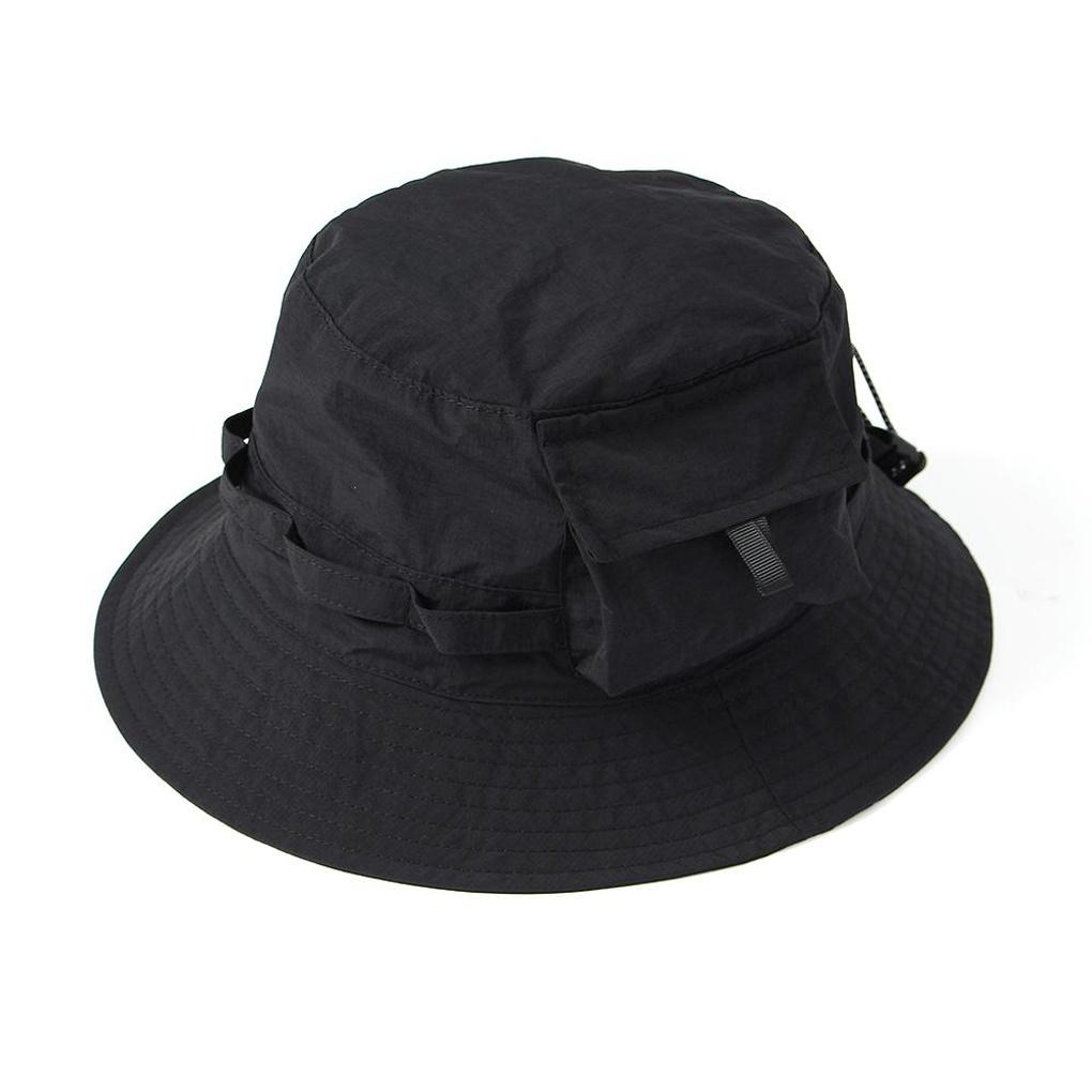 Pocket Foldable Hiking Hat (Black) UV Protection Bucket Hat