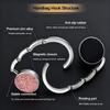 Round Rhinestone Folding Handbag Hook - Elegant Metal Purse Hanger