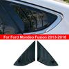 För Ford Mondeo Fusion Sedan 2013-2018 Bil Bakre Lamell Fönster Sida Lucka Skydd Trim Klistermärke Ventil Skopa ABS Kolfiber Svart