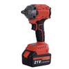 21V Brushless Electric Impact Wrench with Rechargeable Lithium Battery for Car, Scaffolding, and Carpenter Use