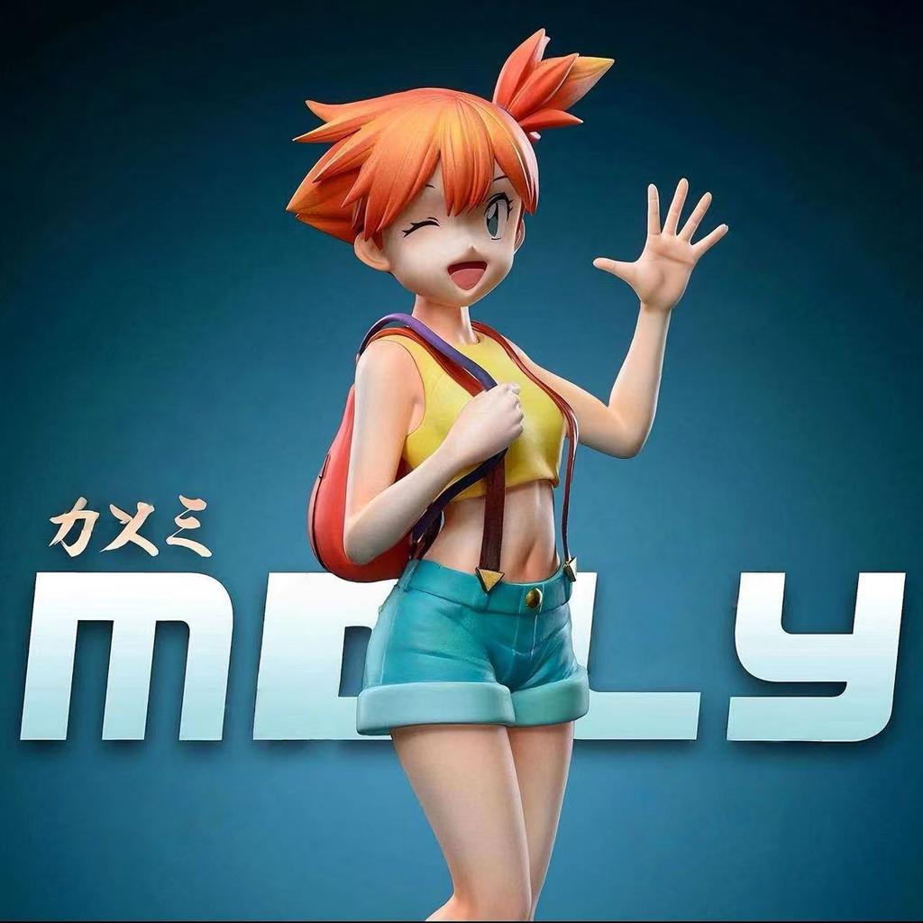 Anime figurka Asha Ketchuma 18 cm PVC GK Soška Model Sběratelská panenka Pro dekoraci pokoje stolu Akční figurka Hračka s Brockem a Misty