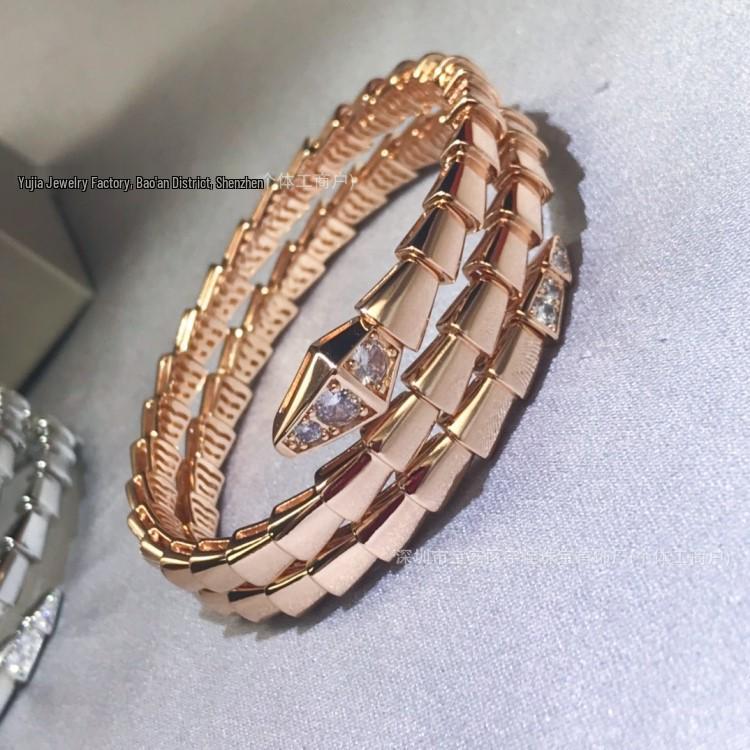 Seiko 18K Gold & Diamond Snake Bracelet: Women's 925 Sterling Silver, Double Circle, Mother-of-Pearl Inlay.