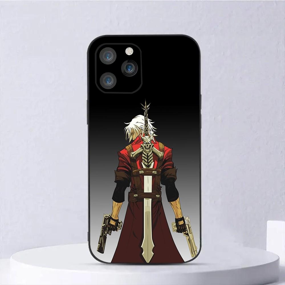 

Чехол для телефона D-Devil May C-Cry Dante для iPhone 16,15,14,13,12,11,Plus,Pro Max,XS,X,XR,SE,Mini,8,7 Мягкий силиконовый Черный чехол iPhone12