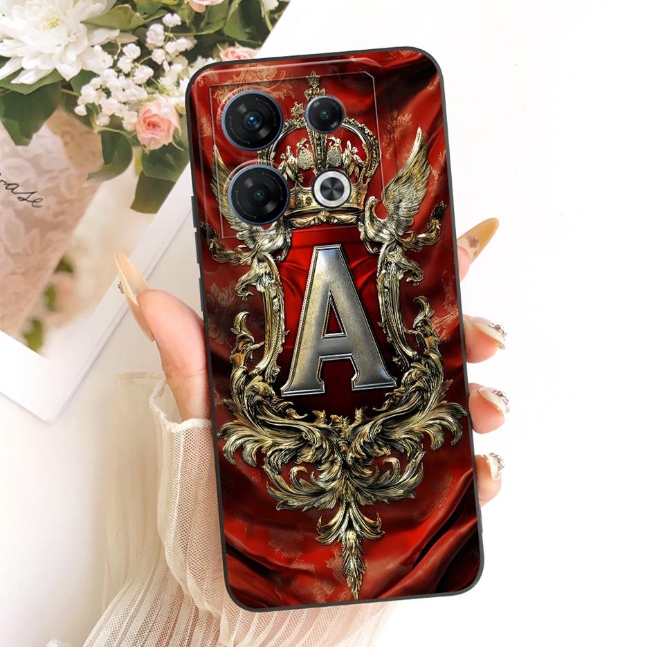 For Infinix GT 10 Pro 5G Case X6739 Cool Crown Letters Cover Soft Silicone Phone Case For Infinix GT 10 Pro GT10Pro Fundas Coque