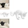 Black And White Cat Plush Toy With Funny Expression For Halloween Gift And Collectors Item