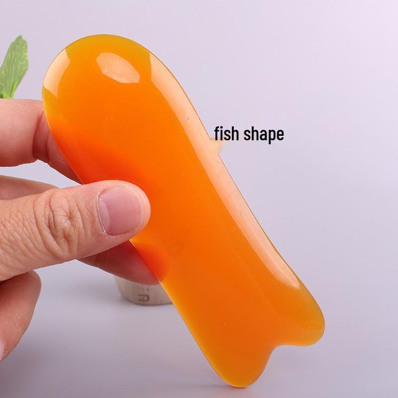 Buffalo Horn Gua Sha Board – Acupoint Scraper for Full Body and Face Meridian Massage in Beauty Salons