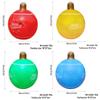 Outdoor PVC Inflatable Christmas Ball with Hanging Lantern for Courtyard Decoration