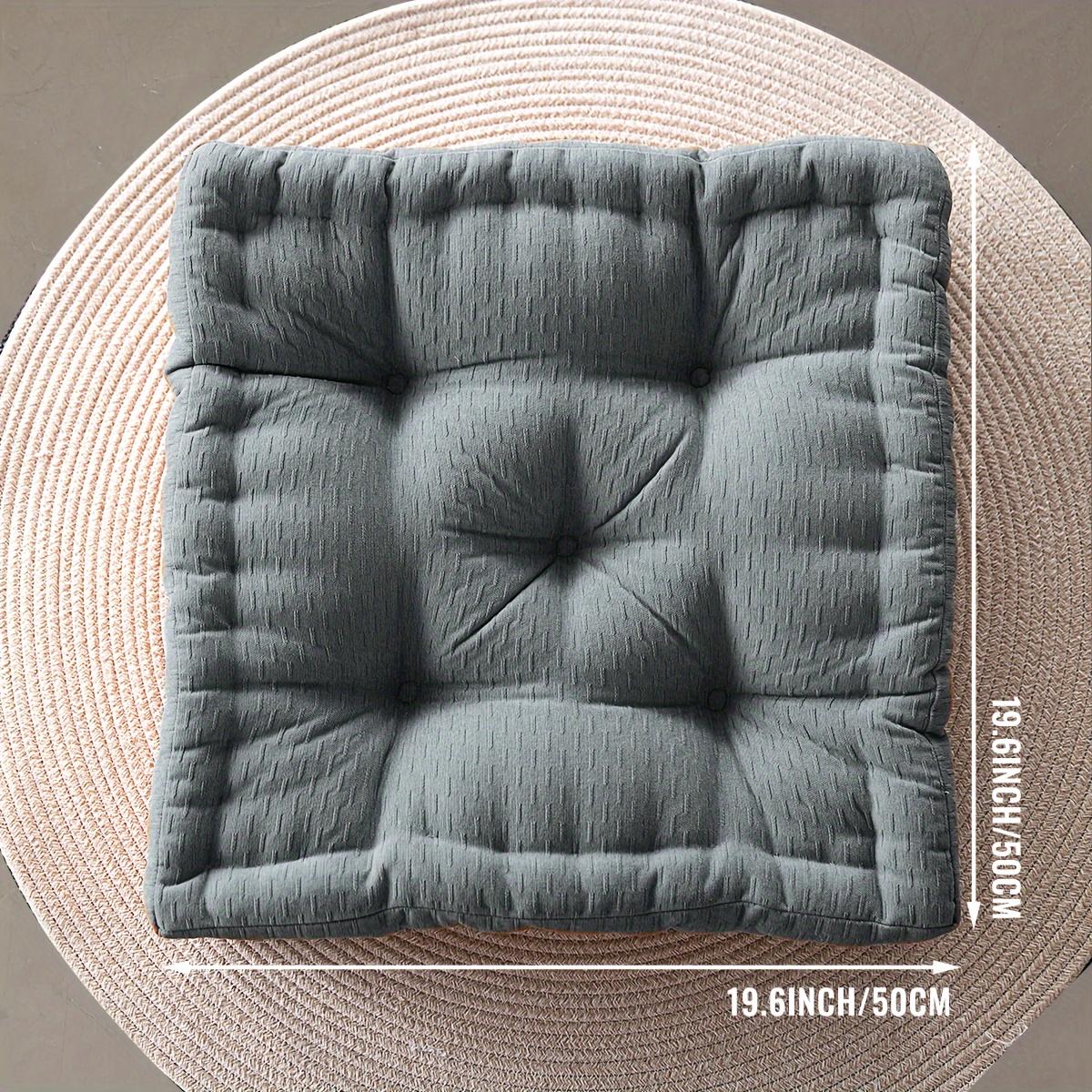 

1 шт. Большие подушки, подушки для сидения, ufted, толстая шенилловая подушка для медитации, йоги, гостиной, скамьи, кресла, подушки для камина 50x50cm серый