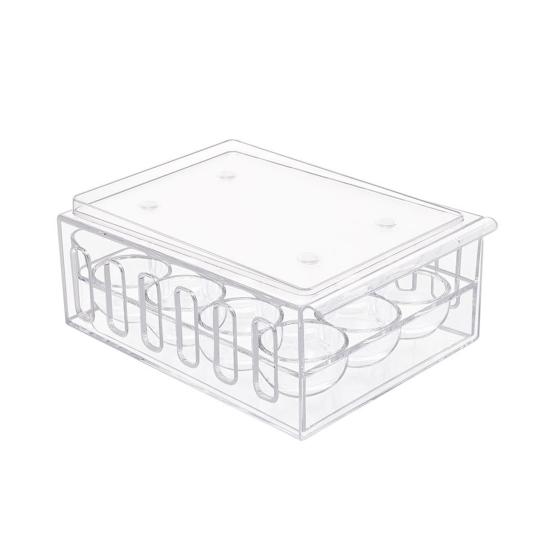 Boîte de Rangement pour Œufs Grande Capacité 36 Œufs Conception à Tiroir à Deux Niveaux Organisateur Transparent pour Réfrigérateur