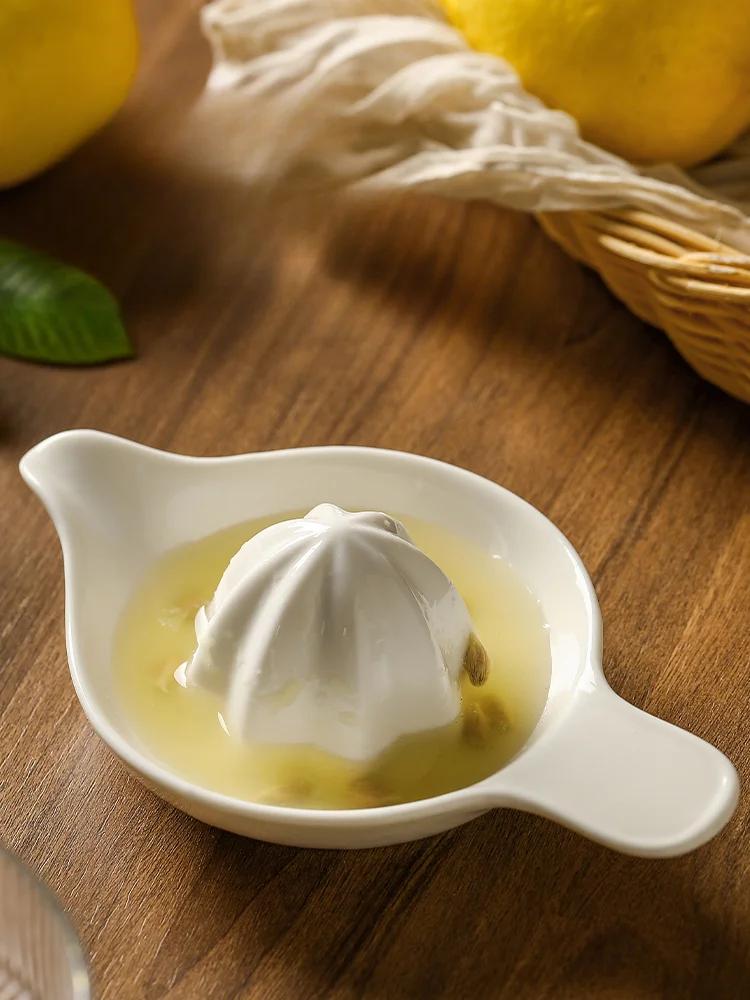 Nuovo Spremiagrumi Manuale Domestico Tazza per Succo d'Arancia Spremiagrumi in Ceramica Spremiagrumi per Limoni Gadget e Accessori da Cucina