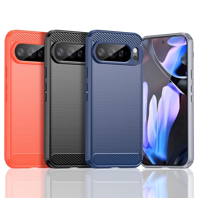 For Google Pixel 10 Pro Case Cover Pixel 10 Capas New Bumper Back Shockproof Soft TPU Carbon Fiber Fundas Google Pixel 10 Pro XL