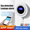 Tuya WiFi Natural Gas Leak Detector Wireless Gas Leakage Sensor Smart Home Kitchen Security Sound Alarm Smart Life APP