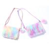 Rainbow Plush Bag Handbag Crossbody Bags Practical Beautiful Girl Coin Purse Phone Bag