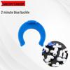 2-Minute Quick-Connect 6.5MM PE Pipe Clamp with Internal Claw, Straight-Through Connector, Safety Buckle, Blue.