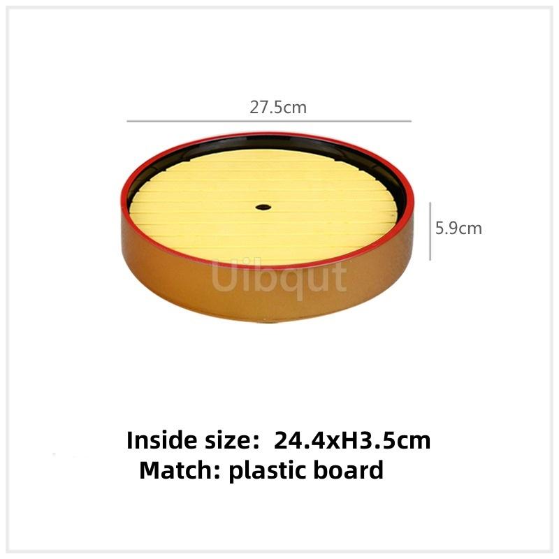 Japanese sushi bucket cuisine sashimi raw fish seafood dish fruit dish food Salmon Ice Plate Ice Saucer round tray tableware art
