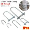 1Pcs With Baffle M8 Round Tube Clamp Screws Round Bolt Durable Right Angle U-bolt  for Round Tube