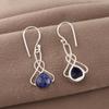 Sodalite Handmade Gemstone Earrings, 925 Sterling Silver Earrings Everyday Jewelry, Earrings For Engagement Gift