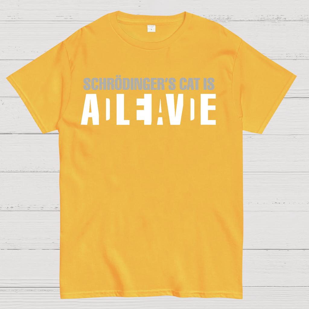 Schrodinger Cat Is DEAD/ALIVE Cotton Summer Casual Cool Loose T-Shirt