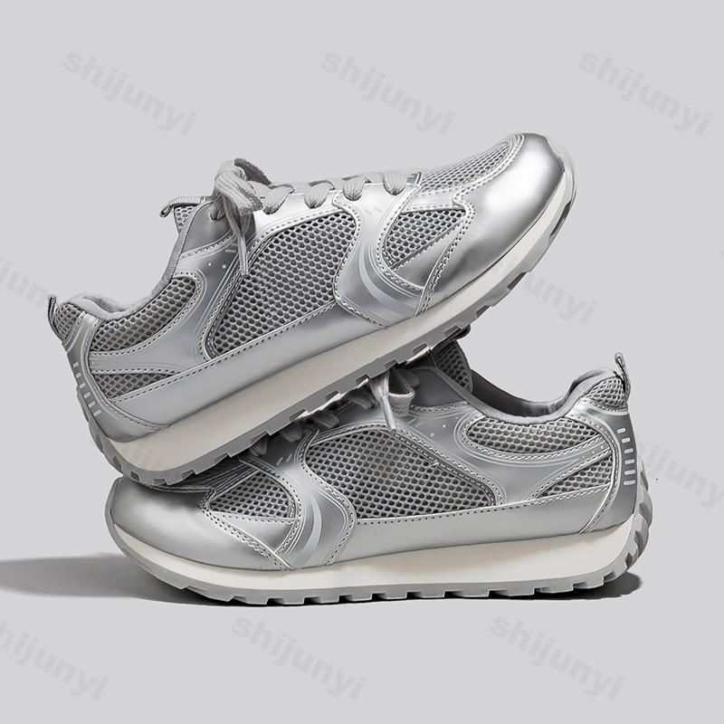 Woman Casual Sport Shoes Fashion Breathable Mesh Comfort Soft Sole Lightweight Platform Shoes Trendy Versatile Non Slip Sneakers