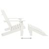 Vidaxl 2-Seater Adirondack Garden Chair with Footrest, Fir
