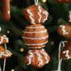 Weihnachtsanhänger 3D Schaum Lebkuchen/Stern/Zuckerstange Weihnachtsdekoration Klebepulver Hängende Dekoration für Weihnachtsbaum