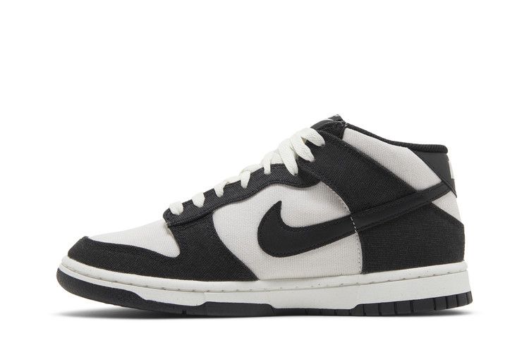 Men's Sneakers Nike Dunk Mid Canvas Panda Sail/Black/Sail/Black