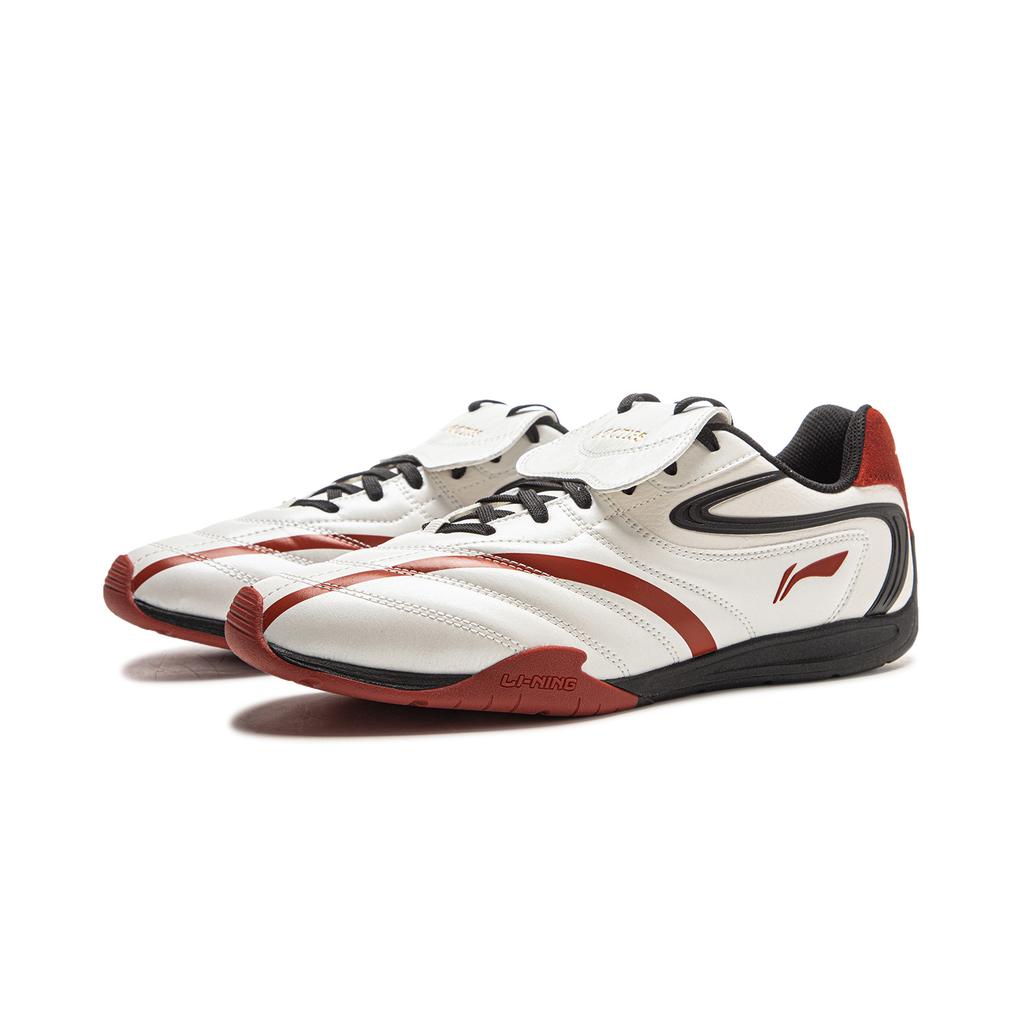 Li Ning Film Pulse Slip Resistant, Abrasion Resistant, Lightweight Low top Casual Shoes Men's Champagne White AGLV135-2