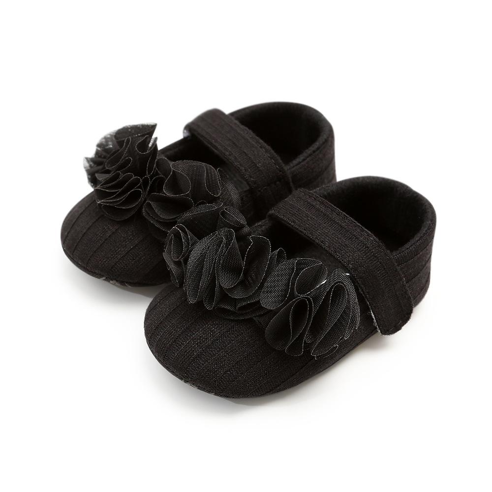 MYGGPP Small Flower Woolen Baby Princess Shoes Baby Shoes Soft Soled Toddler Shoes