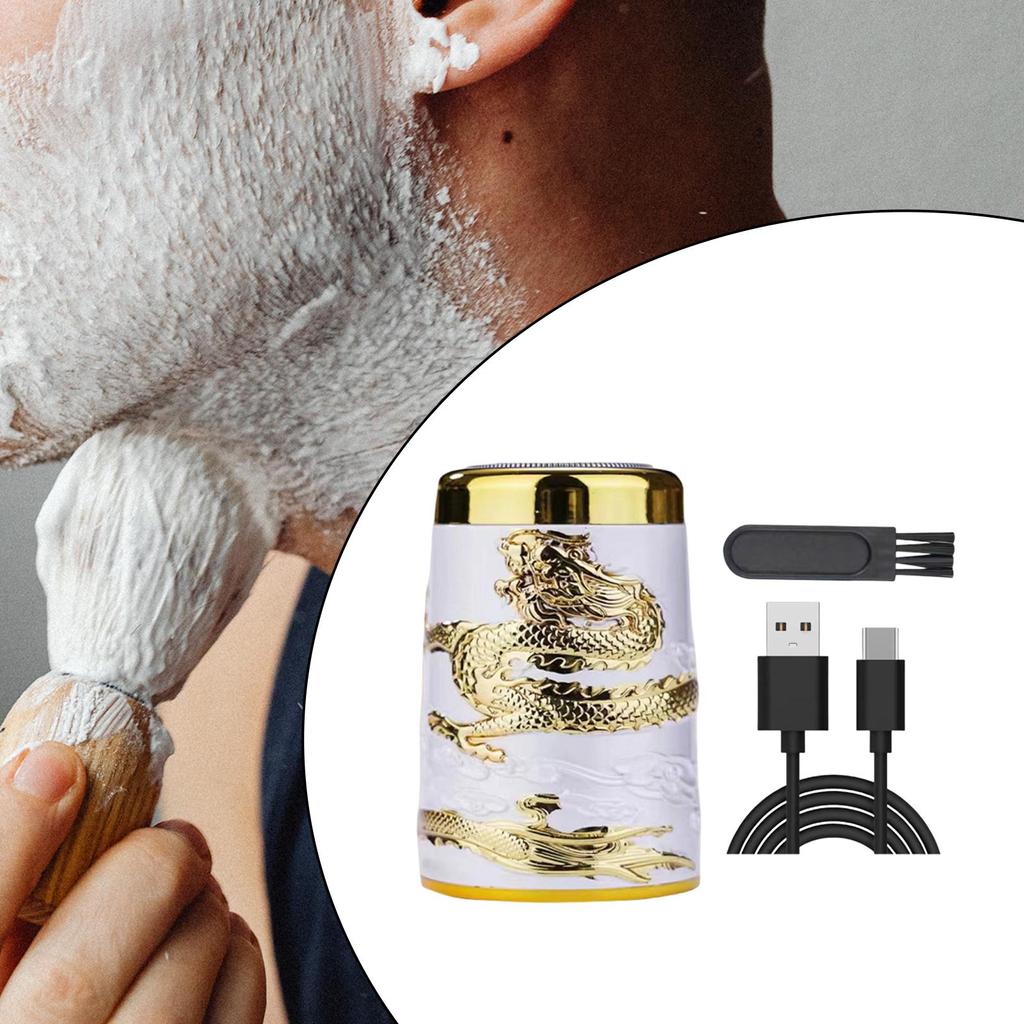 Mini Shaver for Men Dry Wet Rechargeable Facial Beard Trimmer for Car Office