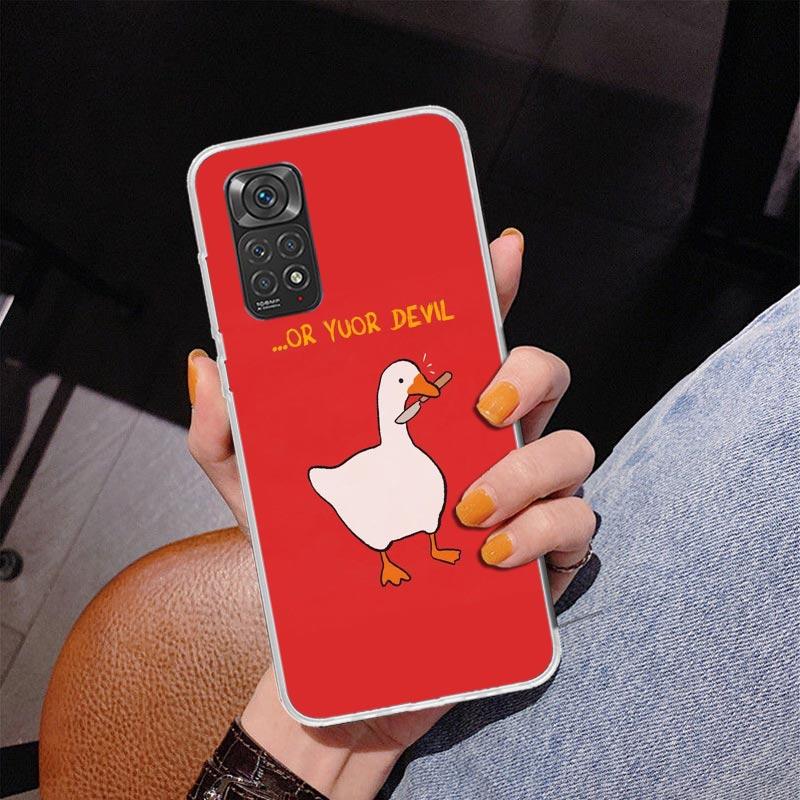 Cartoon Cute Goose Game Phone Case For Xiaomi Redmi Note 15 14 13 12S 12 11 Pro Plus 14S 11S 11E 10 10S 11T 5G Personalized Cove