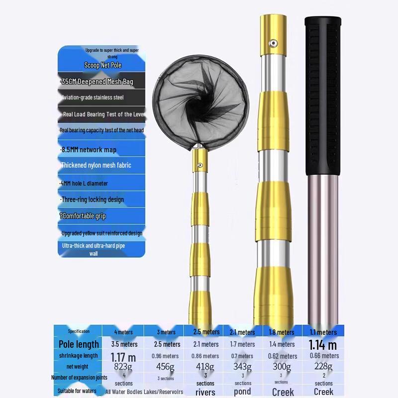 Datangyu Telescopic Fishing Landing Net Set