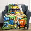 Bob Builder'S Adventure Flannel Blanket Super Soft Warm Cozy Blanket For Sofa Bed Office Travel Allseason Home Decor Gift