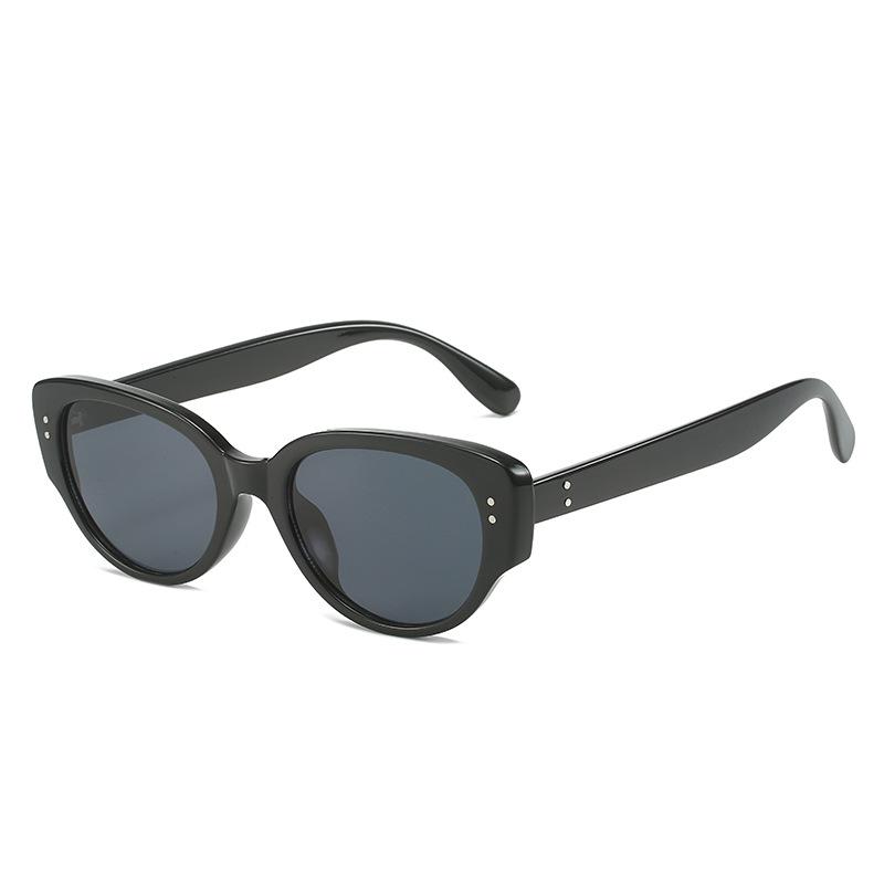 Rice Nails Cat Eye Sunglasses Women, Outdoor Sunscreen Sunglasses Retro Glasses