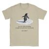 Men's T-Shirts Penguin Meme We Saw Him Heading Straight Penguin But Why Cotton Tee Shirt Short Sleeve T Shirt Round Neck Clothes