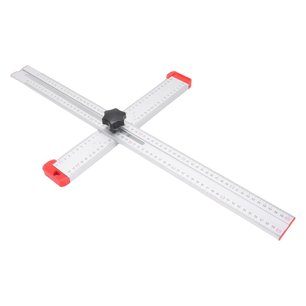 Righello di Posizionamento per Foratura da 60 cm Lega di Alluminio Scale Trasparenti Righello di Misurazione Multi Angolo Jig per Ferramenta per Mobili