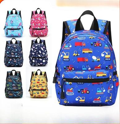 Stilvoller Cartoon Kinderrucksack Leichte Schultasche für Kinder Rückenstütze Große Kapazität 10,6 Zoll Buchrucksack Kindergarten
