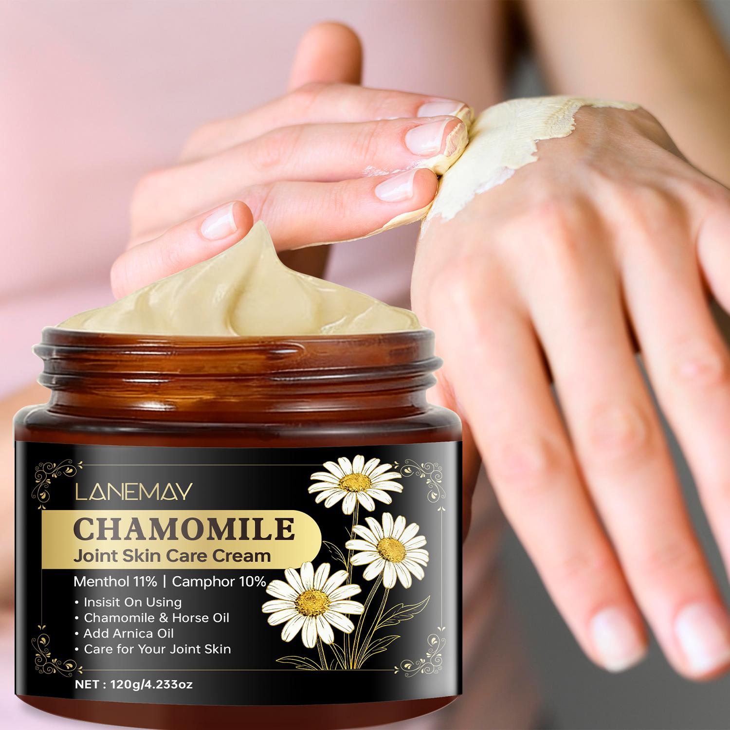 

Chamomile Joint Skin Care Cream-Deep Moisturizing-Gentle Nourishment-Eazy To Absorb-Suitable For All Skin Types, 120g