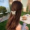 Fashion Butterfly Clamp Clips For Women Elegant Solid Color Hair Accessories For Birthday Gifts